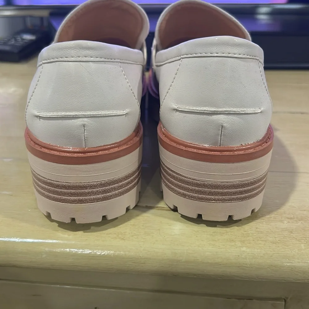 VETASTE Womens Platform Mid Chunky Loafers - Picture 4 of 5